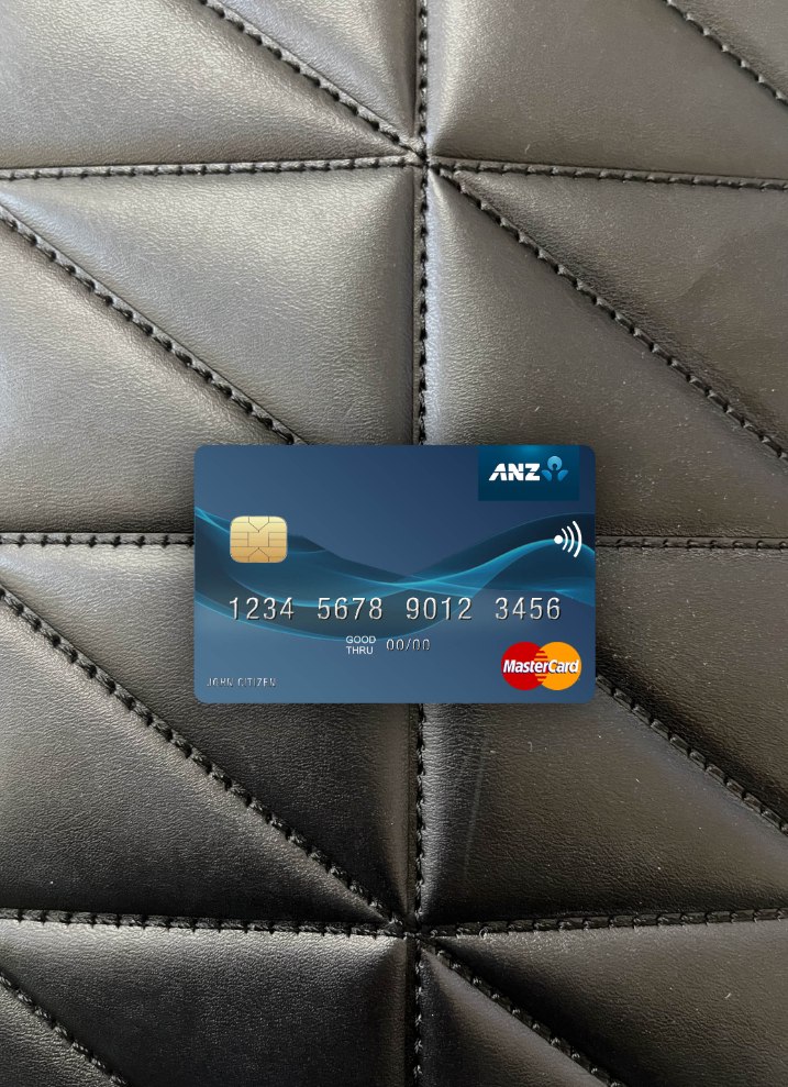 Download Kiribati ANZ Bank mastercard photolook front Photoshop template